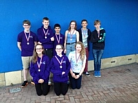 Under 14's 2014 team with medals